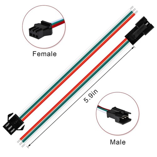 30 Pair For JST SM Connectors with 15cm Wires for LED Strip Installation - Afbeelding 7 van 11