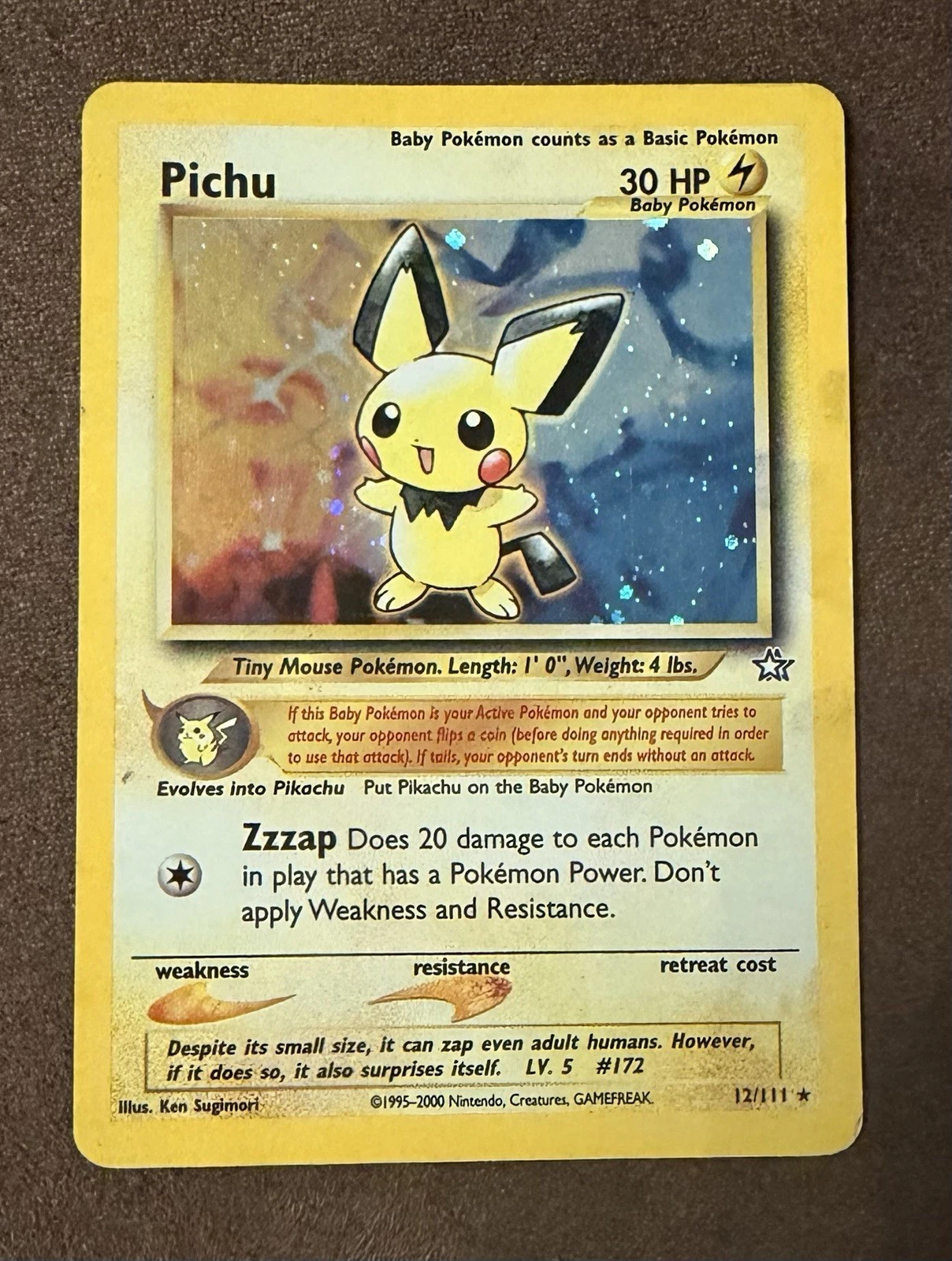 Pichu - Neo Genesis #12 Price & Value ($123.87) | PokeScope