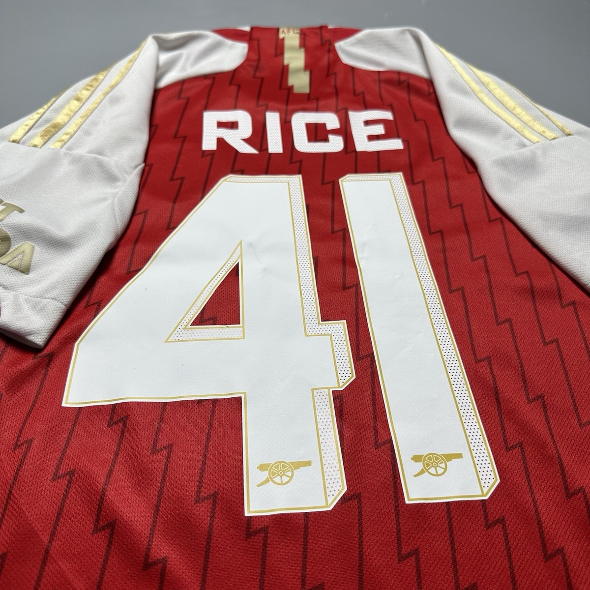 ARSENAL ADIDAS 2023/2024 FOOTBALL SOCCER HOME JERSEY #41 RICE SIZE