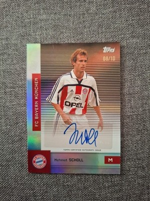 Topps Mehmet Scholl Auto /10 FC Bayern München 2025-26 Team Set Autograph