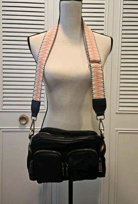 Urban Originals Black Shoulder Crossbody Nylon Handbag Adjustable Straps