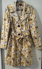 Merona Woman s Yellow Floral Mid Length Belte...