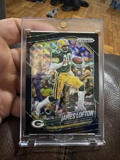 2025 Panini Prizm James Lofton Black Finite True Black Refractor #1/1 Packers