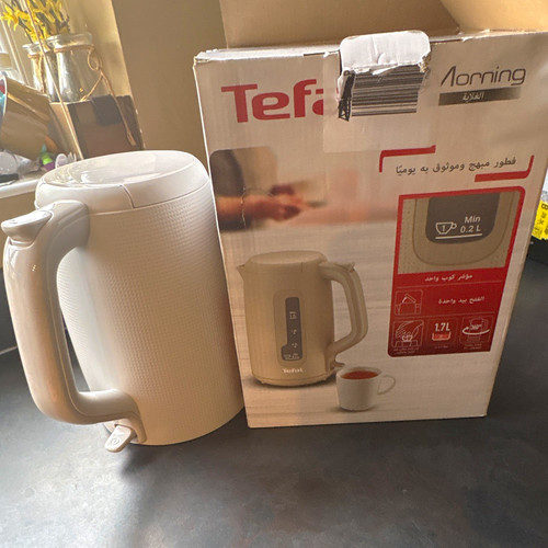 Tefal Morning Cordless Electric Kettle 1.7L 2400W White Plastic KO2M0BG0