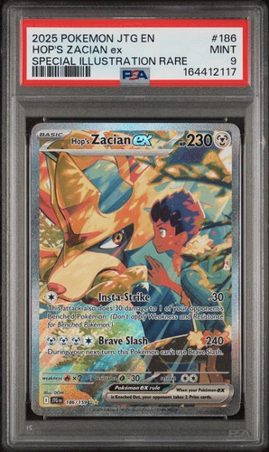Hop's Zacian ex graded PSA 9 for sale on eBay