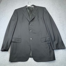 Ermenegildo Zegna Blazer Mens 44L Gray Italian Trofeo Wool 2 Button Sport Coat