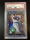 Shohei Ohtani 2024 Topps Blue Metallic Holiday tree PSA 9 Dodgers, Rare