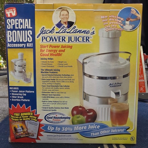 Jack LaLanne's Power Juicer Juicing Machine Model CL-003AP NEW OPEN BOX - Picture 4 of 4