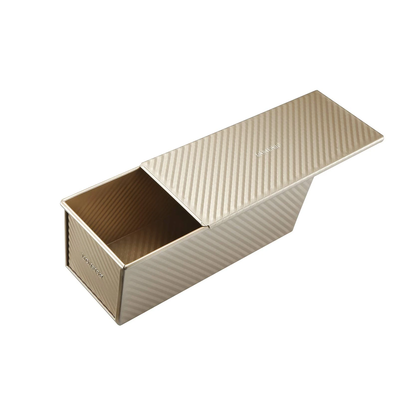 Large Loaf Pan w Lid Pullman Bread Pan 2.2lb dough Aluminized Steel Commercia...