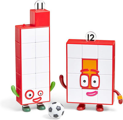 Numberblocks Friends Eleven and Twelve Figures, Numbers for Toddlers, Math Toys