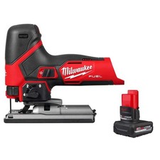M12 12V Fuel Lithium-Ion Cordless Jig Saw w/M12 XC High Output 5.0 Ah Battery Pa