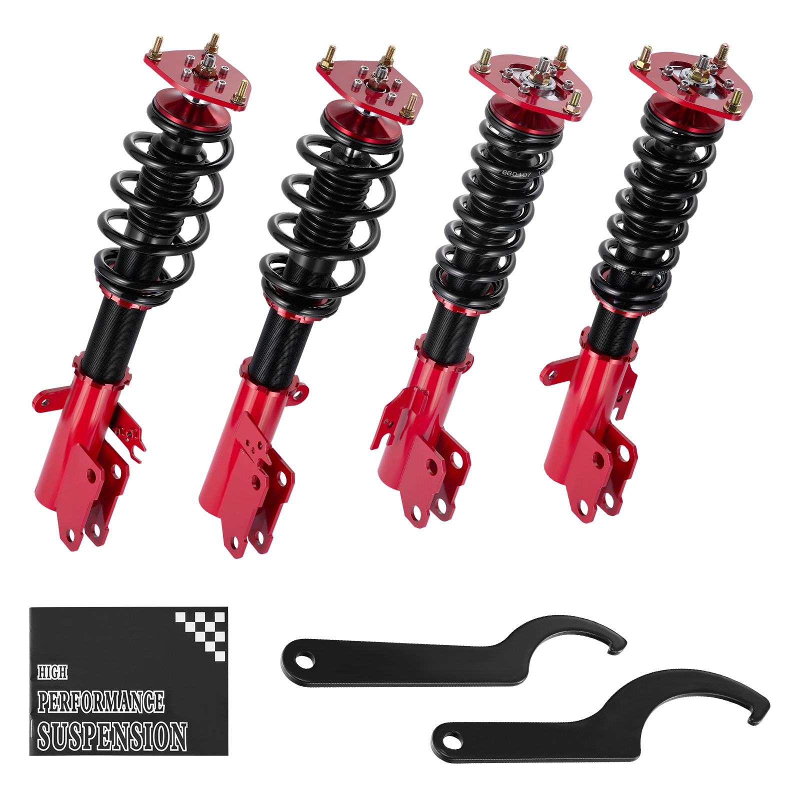 Overs Struts Shocks Suspension Kit Adj Height For Toyota Cam