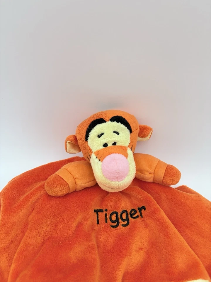 Disney Tigger Lovey Manta de Seguridad Naranja Satinado Winnie the Pooh Peluche Bebé Juguete Foto 2 de 4