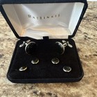 Vintage Raffinati Black Goldtone Tone Cufflink & Shirt Stud Set In Box  — photo 1