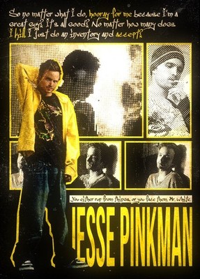 Jesse Pinkman from Breaking Bad retro style TV Show poster: 11 x 17 inches