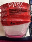 Pyrex 4 Pack Custard Cups - 6 oz   Clear Glass - New. Sealed.