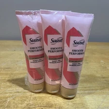 3 Suave Smooth Performer Anti-Frizz Styling Smoothing Cream Control Shine 4oz ea