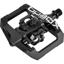 GFX Pedals Dual Sided Clipless w/Platform Aluminum, 9/16", Black XGF04AC BLACK