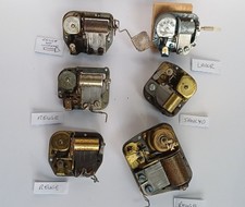Antique vintage Reuge Lador Sankyo musical box mechanisms job lot