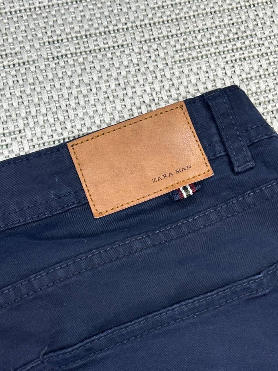 Zara Daily Ankle Pants Mens 36 Blue Canvas Cotton Stretch Mid Rise Tapered Leg thumbnail 12