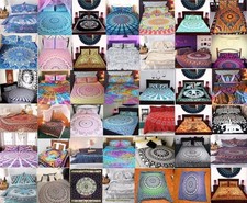 Indian Mandala Duvet/Doona/Quilt Cover Set Queen/Single Twin Size Bedding Throw
