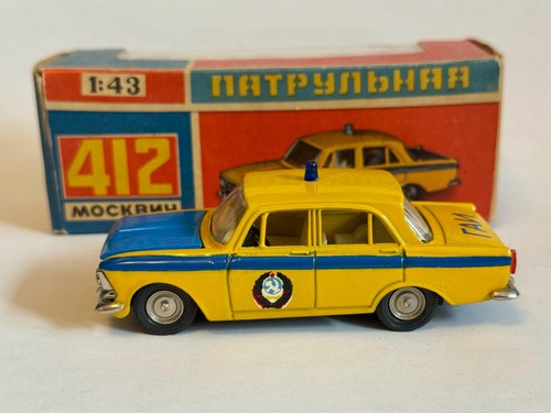 MOSKVITCH 412 GAI Police USSR A8 1/43 CAR MODEL NOVOEXPORT - Picture 5 of 11