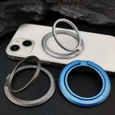 Magnetic Finger Ring Holder for MagSafe iPhone 14 15 Pro Max Mini Phone Stand