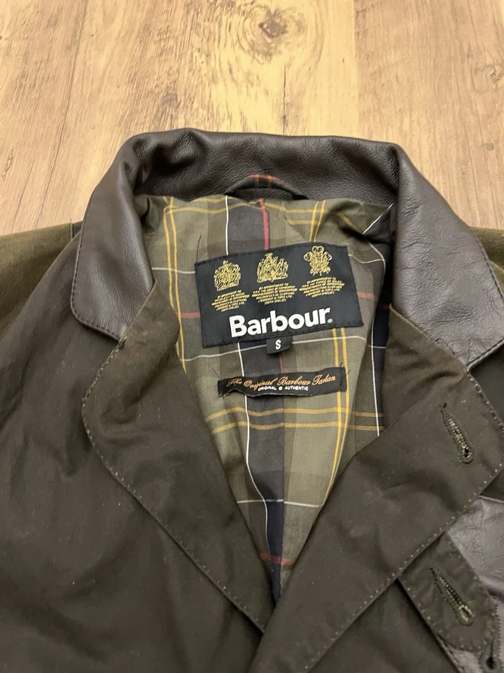 Chaqueta deportiva de cera Barbour Beacon, para hombre Reino Unido pequeña, verde, Bond Skyfall Foto 4 de 4
