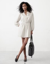 Banana Republic Voile Striped Mini Shirtdress Size M NWT RT$120