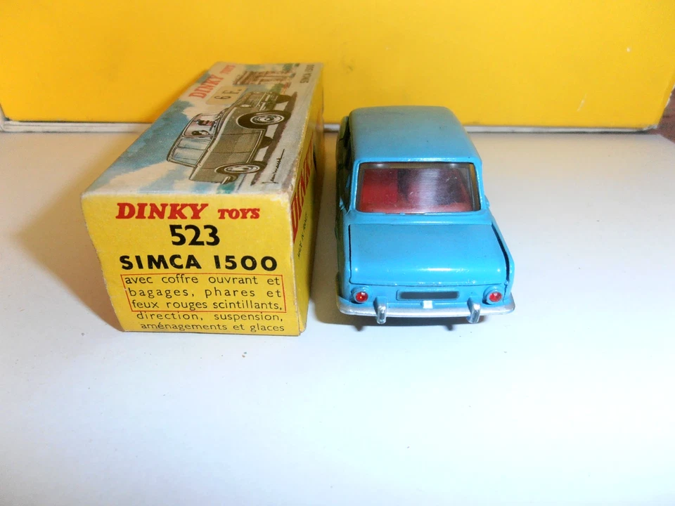 DINKY TOYS ORIGINAL ART.523 " SIMCA 1500" OTTIMA BOX ORIGINALE - Immagine 4 di 4
