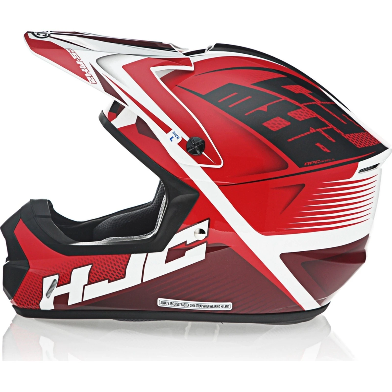 HJC CS-MX II Ellusion MX Offroad Helmet Red/Black XS-XXL LARGE