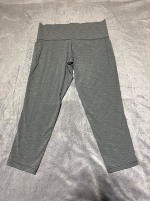 Athleta Women Size 1X Green Salutation Stash Pocket II 7/8 Leggings