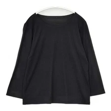 JURGEN LEHL J0114UB552 Wool Long-sleeved Tops Long T-shirt black 5-0927T∞