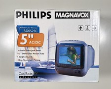 Vintage Philips Magnavox RD0525 C102 5" Compact Color TV with Power Cord -Tested
