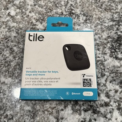 Tile Mate Universal Bluetooth Tracker - Black Re-44001 Brand New Sealed