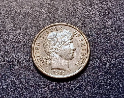 Very Choice AU 1911-P Barber Dime