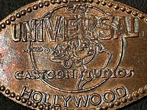 Universal Cartoon Studios Hollywood Zc Elongated Penny #070899
