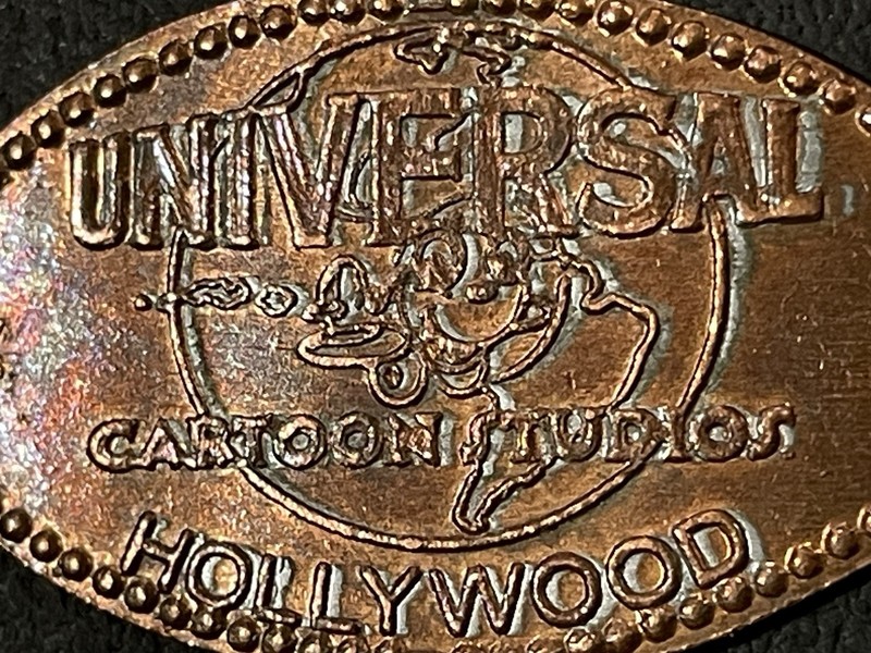 Universal Cartoon Studios Hollywood Zc Elongated Penny #070899