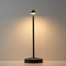 Cordless Table Lamps,Rechargeable Led Touch Bar Lamp, Portable Battery Black 