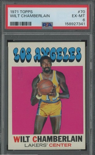 1971 Topps #70 Wilt Chamberlain Lakers HOF PSA 6 EX-MT