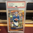 Panini Prizm 2025 Jaxson Dart New York Giants Orange Ice Rookie #332 PSA 9