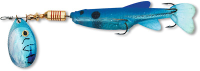 ZEBCO Minnow Flyer blau-silber verschiedene Größen Spinner Hecht Forelle