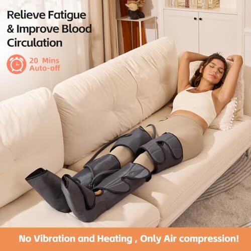 Leg Compression Massager, Leg Massager for Circulation and Pain Relief, Air - Picture 3 of 7