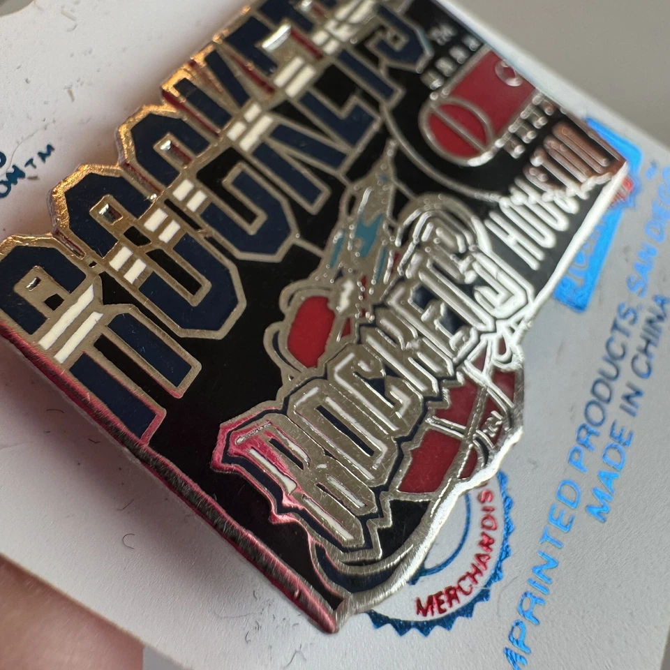 VTG 1995 HOUSTON ROCKETS NBA Logo Lapel Pin New On Card NOS Championship Year - Image 2 of 3