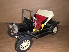 Vintage Tin Litho Ford 1917 Model T Friction Black Toy Car