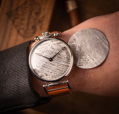 Meteorite watch, MARRIAGE WATCH, 1980s, Vintage handmade watch