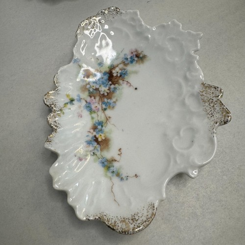 Vintage Austria Karlsbad 5er Set Knochen Geschirr Gold Floral Victorian - Bild 10 von 23