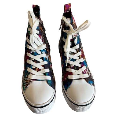Sneakers Big Girls Size 5 Steve Madden JShake Tie dye - Picture 3 of 11