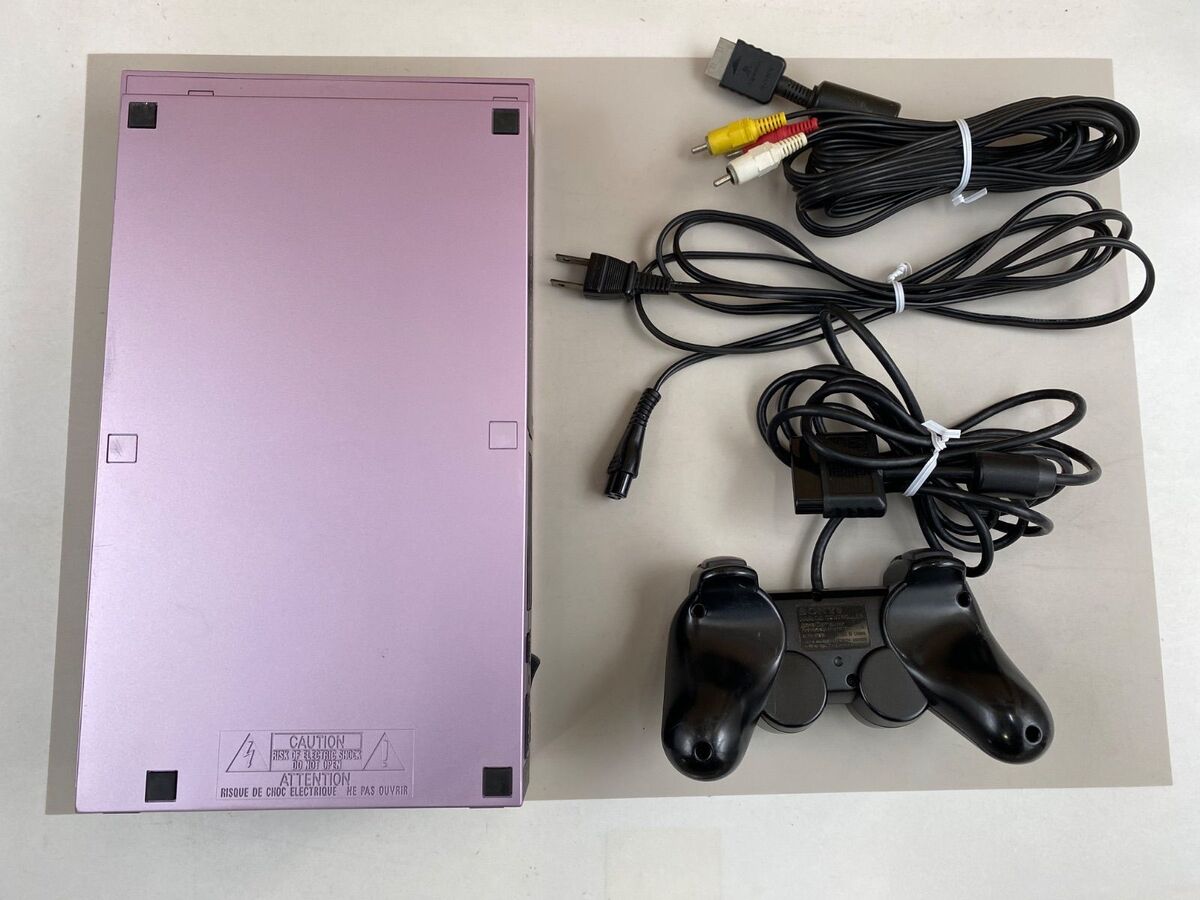 Sony Playstation 2 SCPH-50000SA Sakura Pink Game Console PS2 Sony Playstation 2 SCPH-50000SA Sakura Pink Game Console PS2