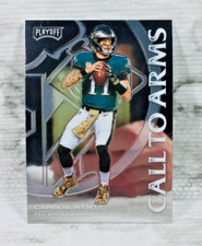 2020 PANINI PLAYOFF FOOTBALL #CA-9 CARSON WENTZ (CALL TO ARMS) EAGLES!